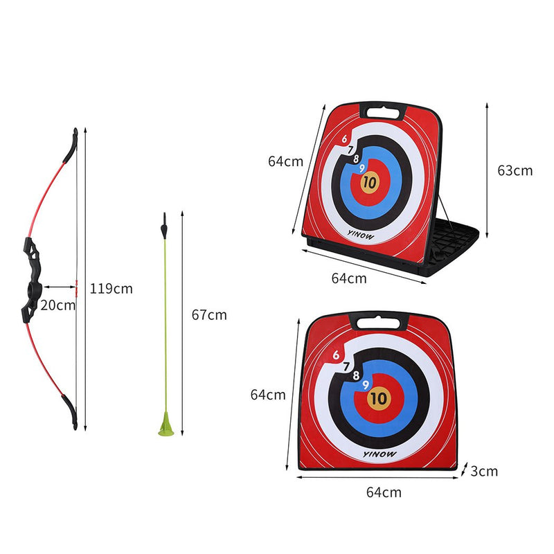 Soft Archery Set  Kids Adult Bow and Arrow Shooting Target Arrows Outdoor Game Payday Deals