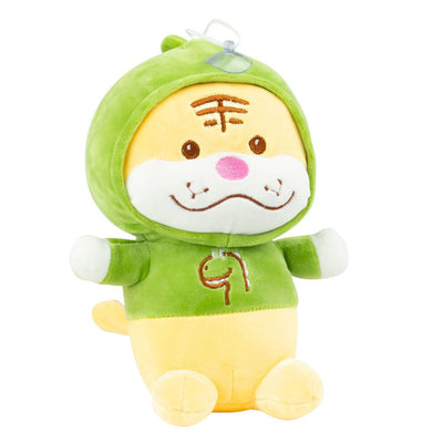 Soft Stuffed Toy Animal Plush Huggable Child Play Tiger 25cm Green
