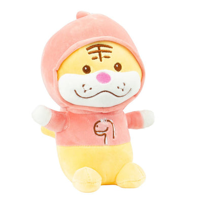 Soft Stuffed Toy Animal Plush Huggable Kid Play Tiger 25cm Pink