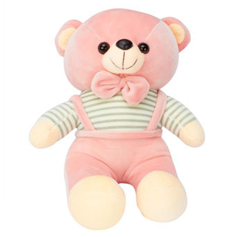 Soft Stuffed Toy Animal Plush Huggable Play Bear 40 Cm With Bow Tie Pink Payday Deals