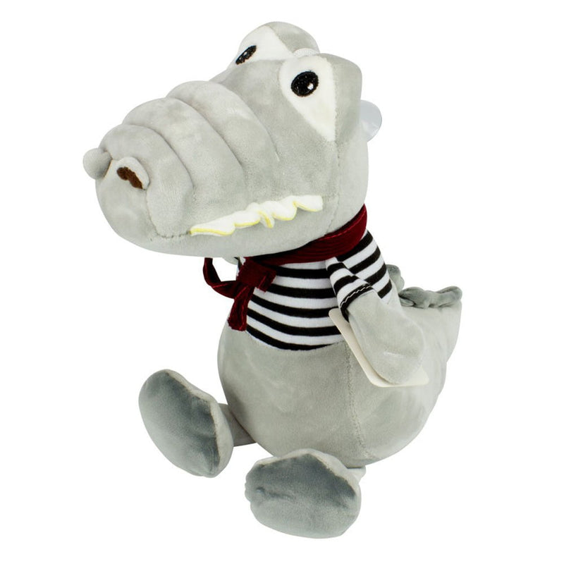 Soft Stuffed Toy Animal Plush Huggable Play Crocodile 28cm Grey Payday Deals