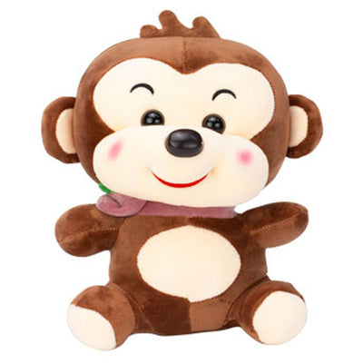 Soft Stuffed Toy Animal Plush Huggable Play Monkey 25 Cm Brown