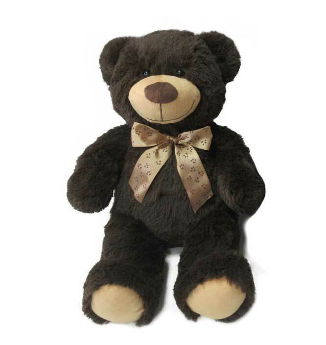 Soft Toys Huggable Teddy Bear Stuffed Toy Dark Brown 25cm Payday Deals