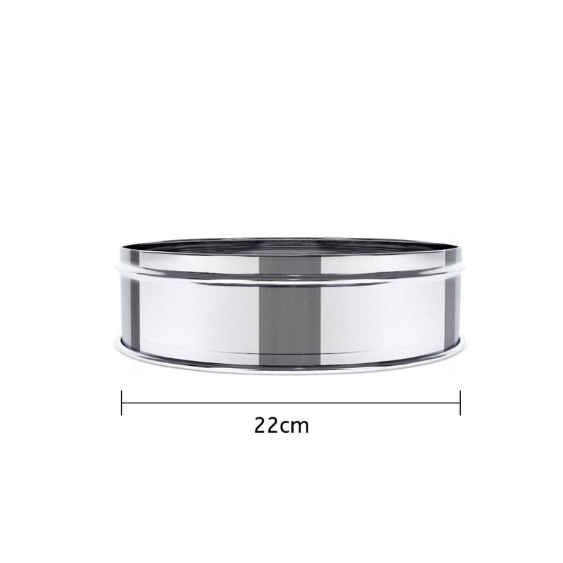 SOGA 2X 3 Tier Stainless Steel Steamers With Lid Work inside of Basket Pot Steamers 22cm Payday Deals