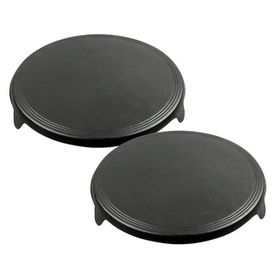 SOGA 2X 33CM Reversible Round Cast Iron Induction Crepes Pan Baking Cookie Pancake Pizza Bakeware