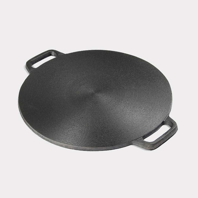 SOGA 2X 37cm Cast Iron Induction Crepes Pan Baking Cookie Pancake Pizza Bakeware Payday Deals