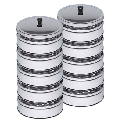 SOGA 2X 5 Tier Stainless Steel Steamers With Lid Work inside of Basket Pot Steamers 22cm Payday Deals