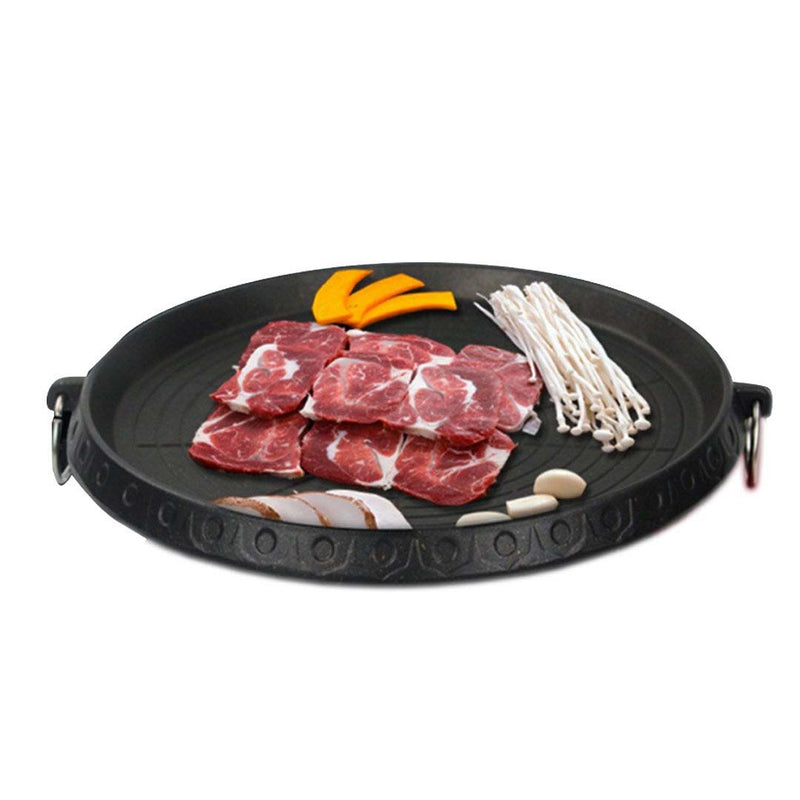 SOGA 2X Portable Korean BBQ Butane Gas Stove Stone Grill Plate Non Stick Coated Round Payday Deals