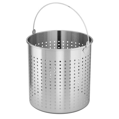 SOGA 50L 18/10 Stainless Steel Stockpot with Perforated Stock pot Basket Pasta Strainer Payday Deals