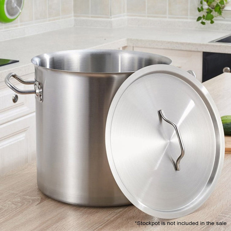 SOGA 60cm Top Grade Stockpot Lid Stainless Steel Stock pot Cover Payday Deals