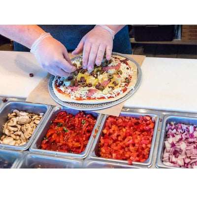 SOGA 6X 14-inch Round Seamless Aluminium Nonstick Commercial Grade Pizza Screen Baking Pan Payday Deals