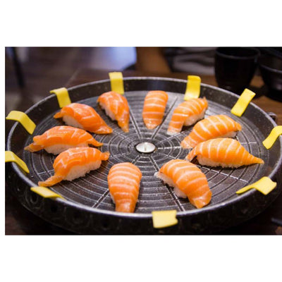 SOGA Portable Korean BBQ Butane Gas Stove Stone Grill Plate Non Stick Coated Round Payday Deals