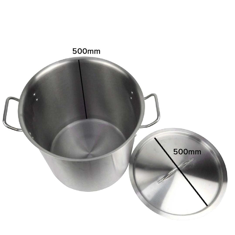 SOGA Stock Pot 98L Top Grade Thick Stainless Steel Stockpot 18/10 Payday Deals