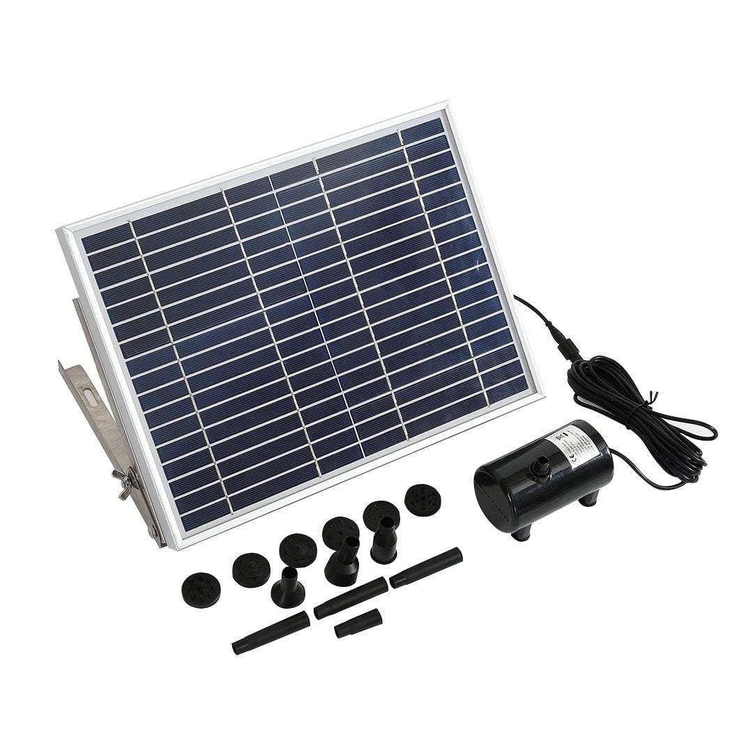 Solar Fountain Water Pump Kit Pond Pool Submersible Outdoor Garden 15W ...