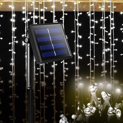 Solar Powered LED Fairy String Lights Outdoor Garden Party Wedding Controller Payday Deals