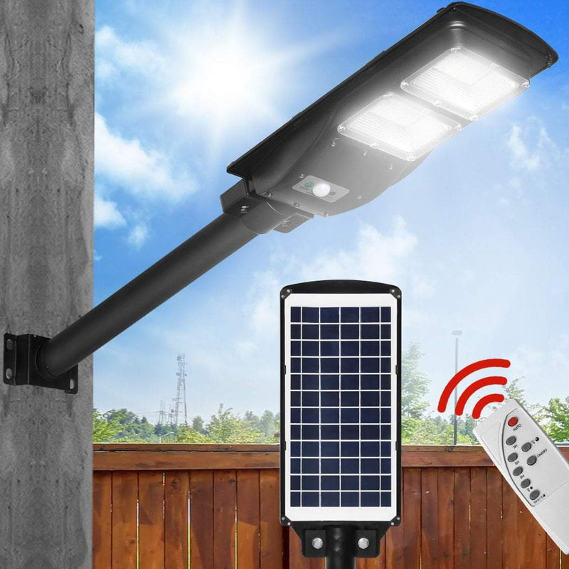 Solar Sensor LED Street Lights Flood Garden Wall Light Motion Pole Outdoor 60W