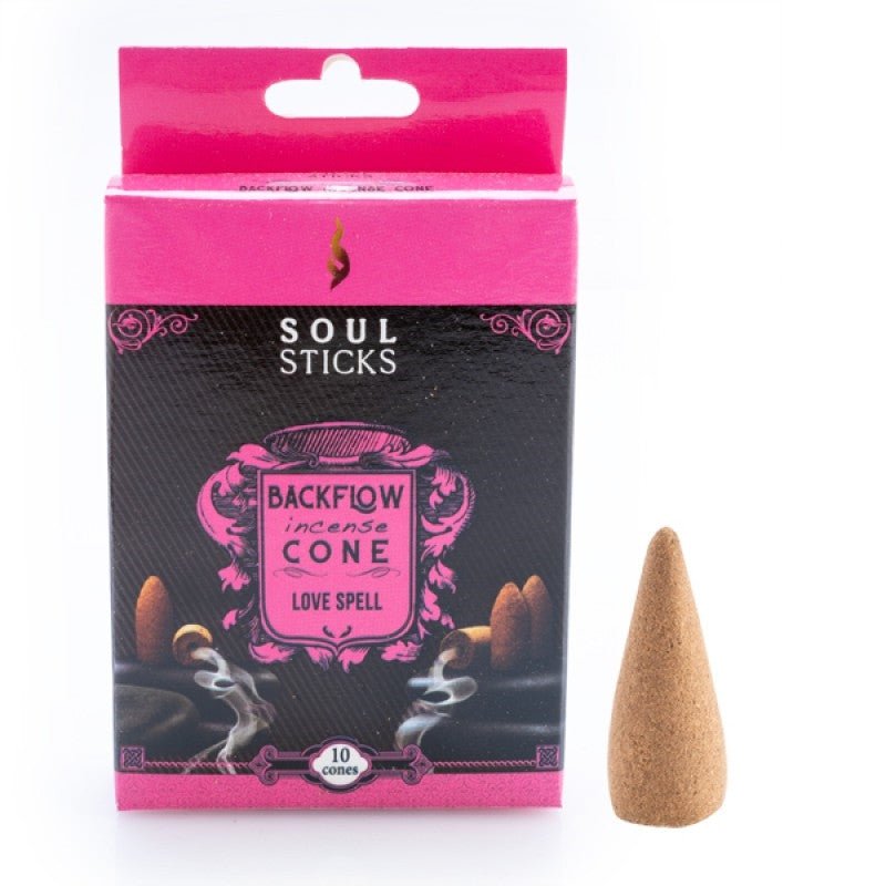 Soul Sticks Love Spell Backflow Incense Cone - Set of 10 Payday Deals