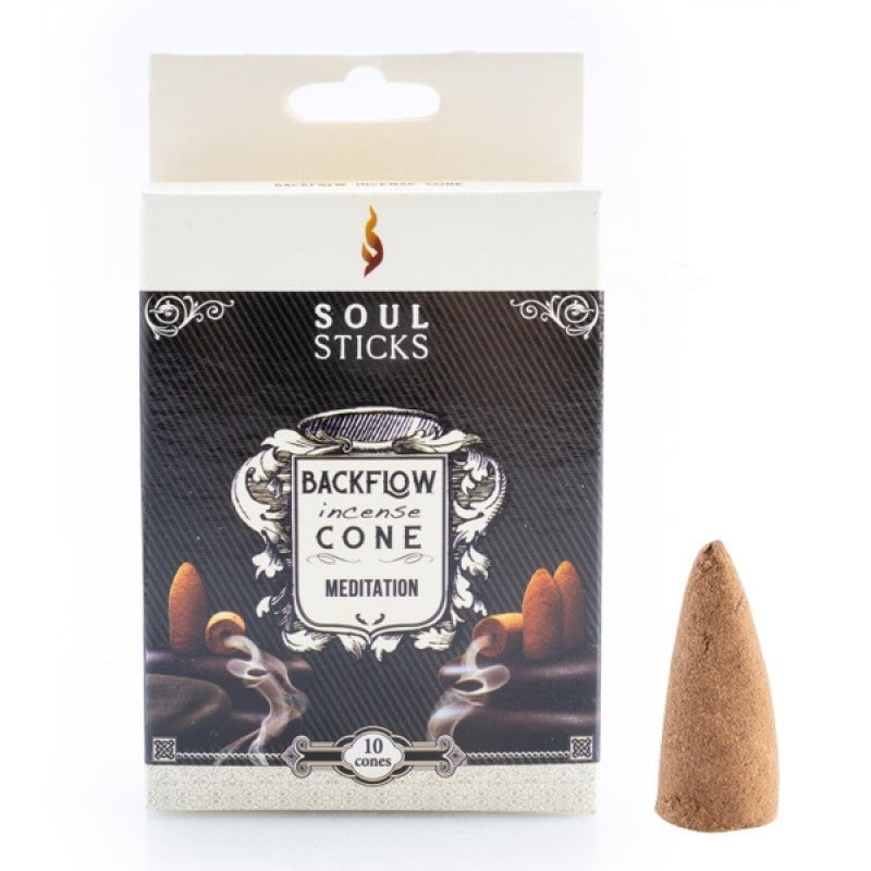 Soul Sticks Meditation Backflow Incense Cone - Set of 10 Payday Deals