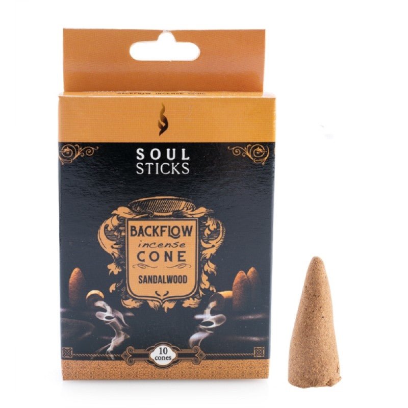 Soul Sticks Sandalwood Backflow Incense Cone - Set of 10 Payday Deals