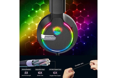 SoulBytes S19 RGB Gaming Headphones Payday Deals
