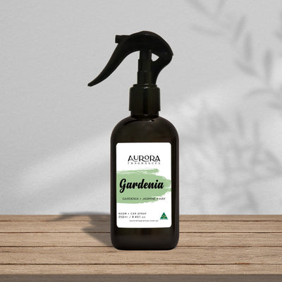 Aurora Gardenia Room Spray and Car Spray Australian Made 250ml 3 Pack