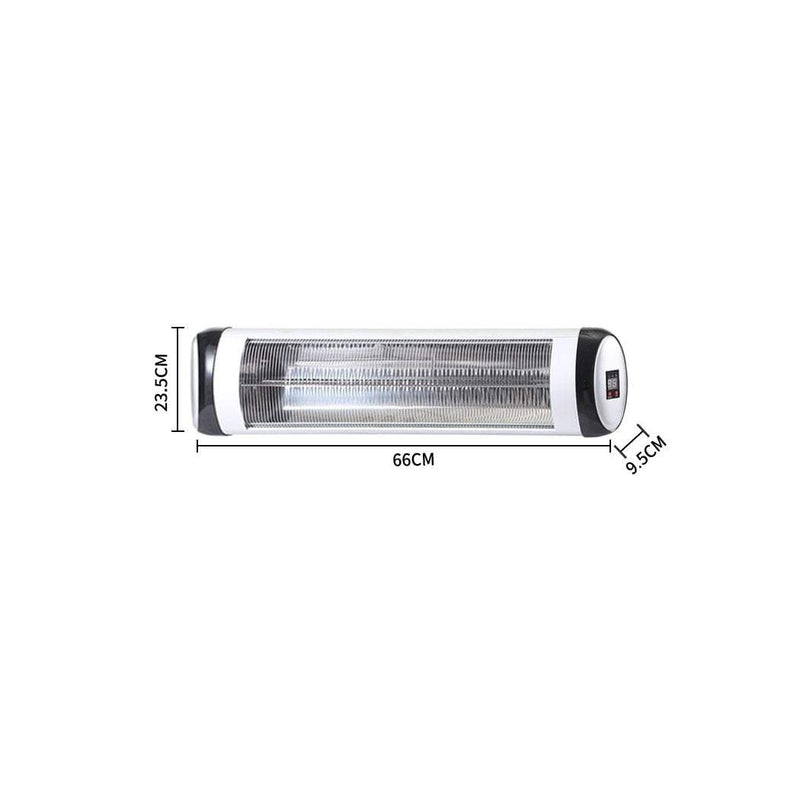 Spector 1500W Electric Infrared Patio Heater Radiant Strip Indoor Remote Payday Deals