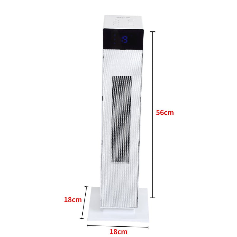 Spector 2000W Tower Heater Electric Portable Ceramic Oscillating Remote White Payday Deals