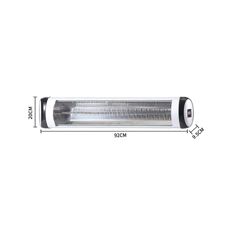 Spector 2500W Electric Infrared Patio Heater Radiant Strip Indoor Remote Payday Deals