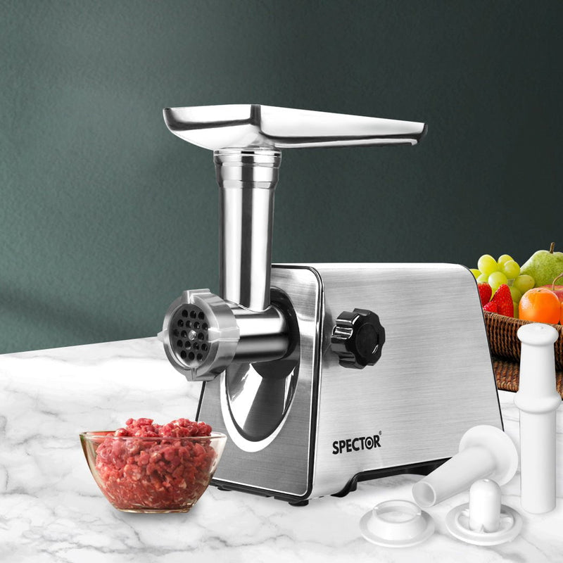 Spector 2500W Electric Meat Grinder Mincer Machine Sausage Filler Kibbe Maker Payday Deals