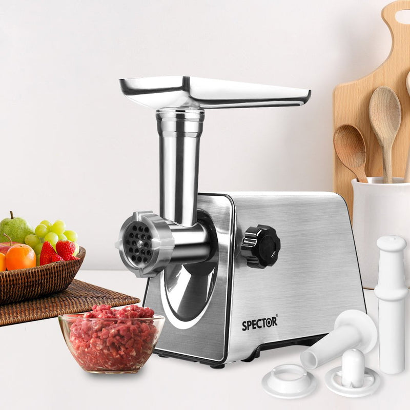 Spector 2500W Electric Meat Grinder Mincer Machine Sausage Filler Kibbe Maker Payday Deals