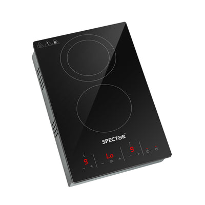 SPECTOR Electric Ceramic Cooktop Induction Hot Plate 2 Hobs Kitchen Cooker 30CM Payday Deals