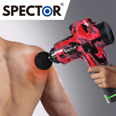 Spector Massage Gun Electric Massager Vibration Muscle Therapy 4 Head Percussion Payday Deals