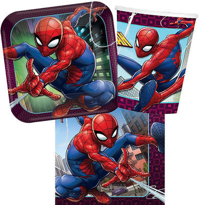 Spiderman 8 Guest Tableware Party Pack Payday Deals