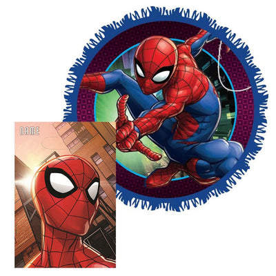 Spiderman Expandable Pinata & Loot Bag 8 Guest Birthday Party Pack