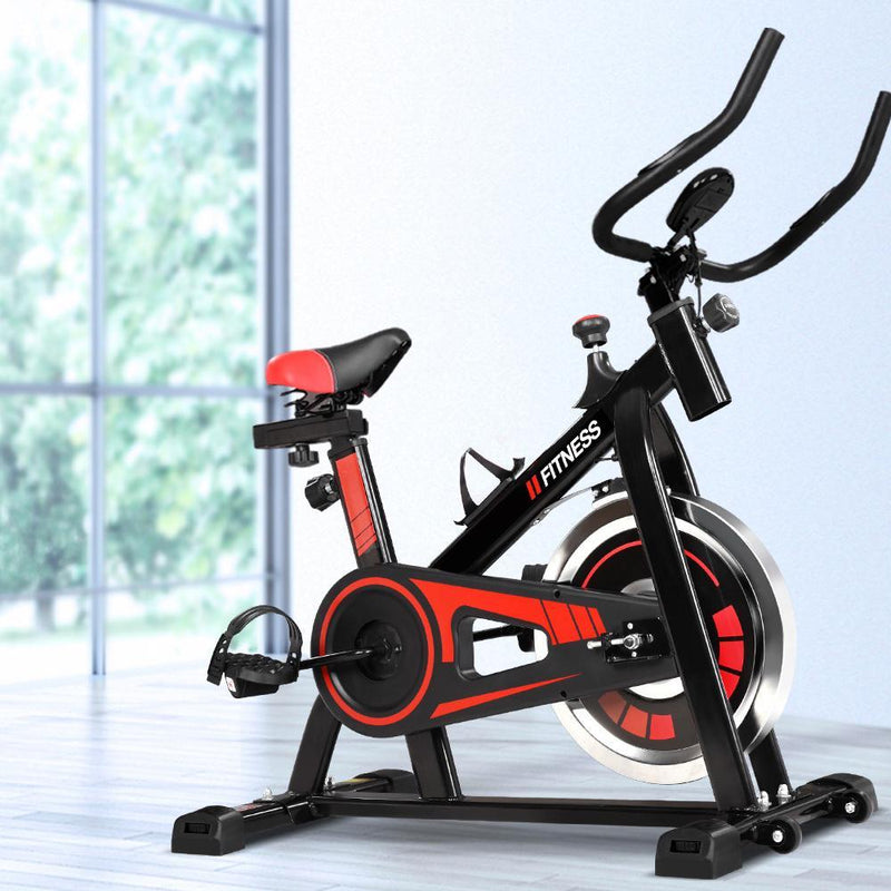 Spin Bike Exercise Bike Flywheel Fitness Home Commercial Workout Gym Holder Payday Deals
