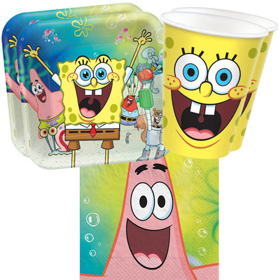 Spongebob 16 Guest Tableware Party Pack