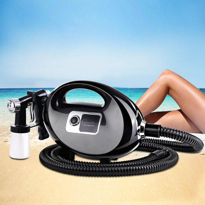 Professional Spray Tan Machine Sunless Tanning Gun Kit HVLP System Black Payday Deals