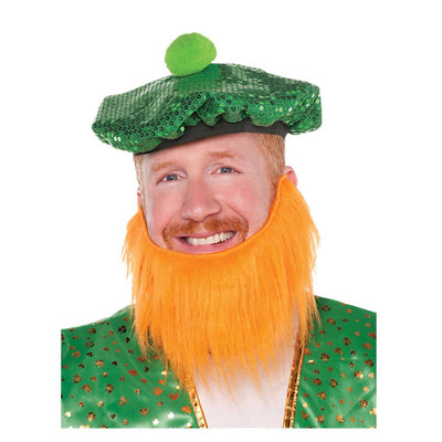 St Patrick's Day Leprechaun Beard Costume Accessory x1