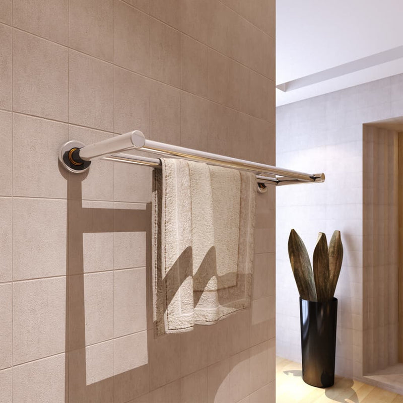 Stainless Steel Towel Rack 2 Tubes Payday Deals