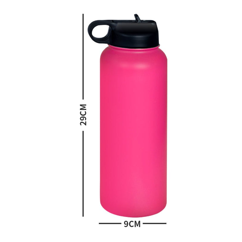 Stainless Steel Water Bottle Vacuum Insulated Thermos Double Wall with Straw Payday Deals