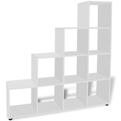 Staircase Bookcase/Display Shelf 142 cm White Payday Deals