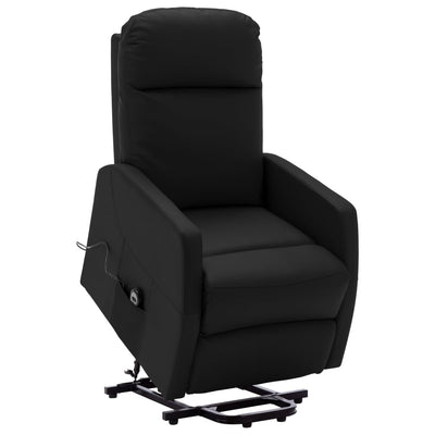 Stand-up Recliner Black Faux Leather Payday Deals