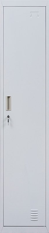 Standard Lock One-Door Office Gym Shed Clothing Locker Cabinet Grey Payday Deals