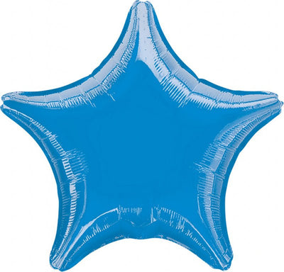 Star Shaped Metallic Blue Foil Balloon