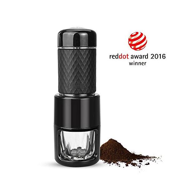 STARESSO Coffee Maker Red Dot Award Winner Portable Espresso Cappuccino Quick Cold Brew Manual Coffee Maker Machines All in One - Black Payday Deals