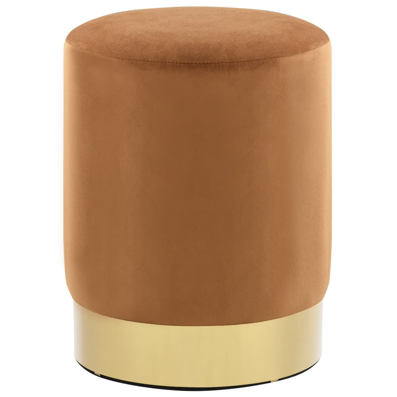 Stool Brown and Gold Velvet Payday Deals