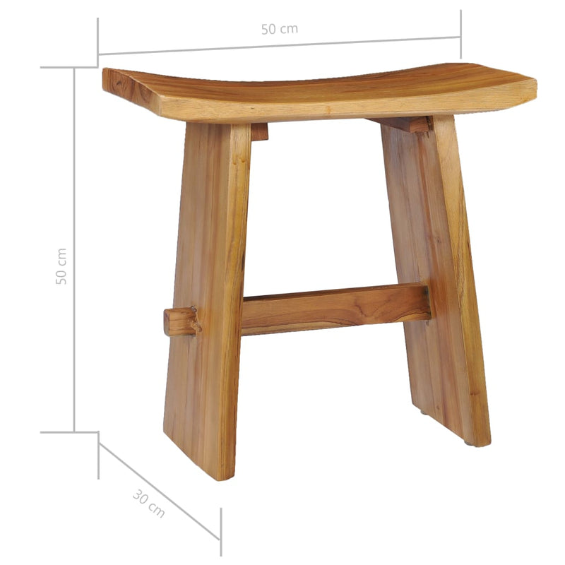 Stool Solid Teak Wood Payday Deals