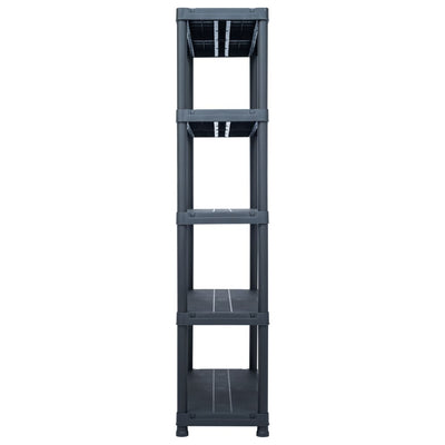 Storage Shelf Rack Black 500 kg 100x40x180 cm Plastic Payday Deals