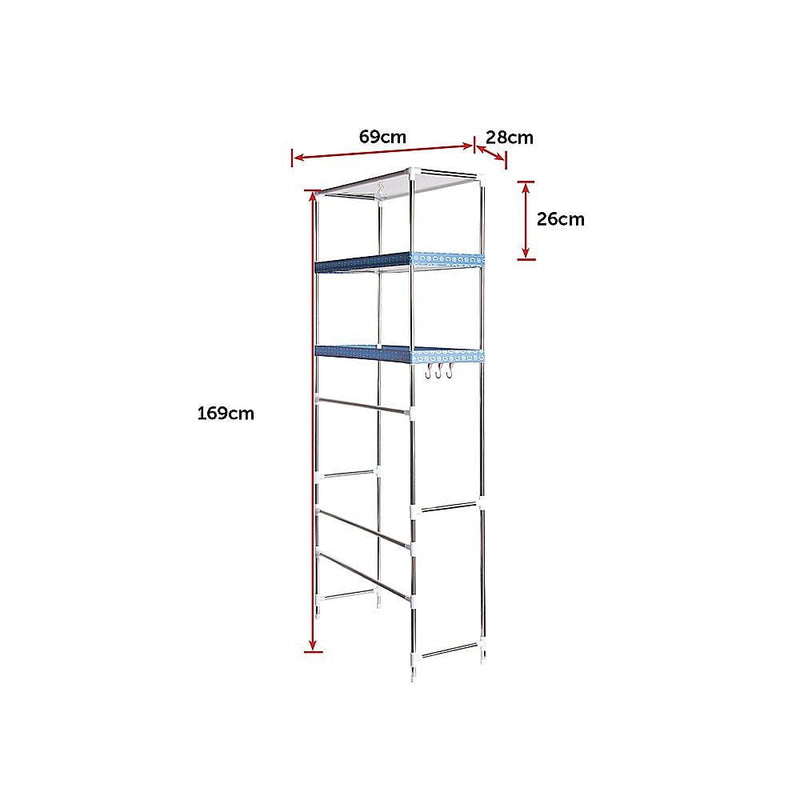 Storage Shelves Shelf 3 Tier Rack Portable Laundry Stand Unit Organiser Payday Deals