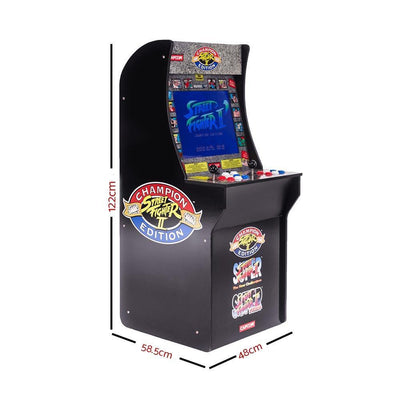 Street Fighter Retro Arcade Machine Arcade1Up Game Cabinet 3 games in 1 17' LCD